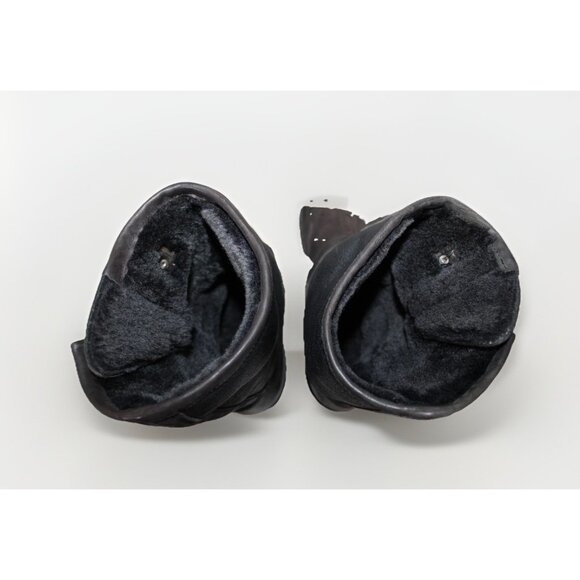 Mens Frye Engineer Boots Shearling Lined Brown Winter Sheepskin Lining Size 13 - Picture 7 of 11